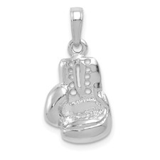 Pingente de berloque feminino de ouro branco 14k com luva de boxe GG comprar usado  Enviando para Brazil