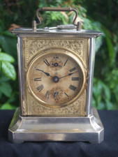 Antigo despertador Junghans alemão da década de 1880 niquelado carruagem - VÍDEO - FUNCIONA comprar usado  Enviando para Brazil