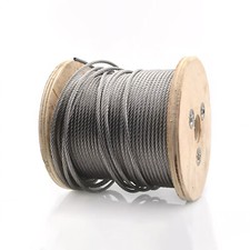 Usado, Edelstahl Seil 7x7 / 7x19 Drahtseil Edelstahlseil VA2 INOX304 0,3-20mm Stahlseil comprar usado  Enviando para Brazil