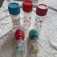 Vintage Evenflo Baby Bottle Drop Ins Lote De 5 Berçário Cordeiros Tampas Infantis Sem Borda comprar usado  Enviando para Brazil