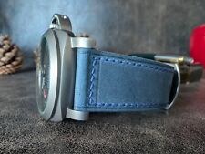 Pulseira de relógio de couro azul marinho feita à mão pulseira de relógio desgastada vintage comprar usado  Enviando para Brazil