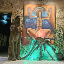 Wolf skulptur holzskulptur gebraucht kaufen  Glees, Wassenach, Wehr
