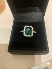 Emerald sparkly diamond for sale  REIGATE