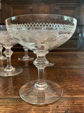 Antique champagne saucers for sale  HIGH PEAK