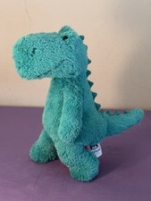 Brinquedo macio Jellycat Cushy T-Rex novo sem etiquetas dinossauro verde vívido raro aposentado, usado comprar usado  Enviando para Brazil