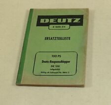 Ersatzteilliste deutz raupe gebraucht kaufen  Estorf