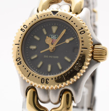 [Exc+5] Relógio feminino TAG Heuer Professional 200M S95.208M mostrador cinza ouro prata comprar usado  Enviando para Brazil