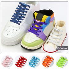Lazy Shoelace Snap No-Tie No-Tie Stretch Elastic Multicolor Flat Shoelace Rope comprar usado  Enviando para Brazil