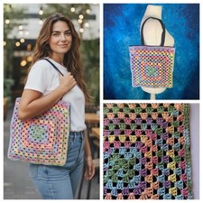 Crochet bag granny for sale  KING'S LYNN