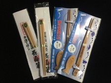 L1323 / Madeira / Pauzinhos HASHI 4 peças / Louça / Vintage Japonês comprar usado  Enviando para Brazil