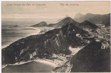 Cartão postal Vista Tirada do Pao de Assucar Rio de Janeiro Brasil, usado comprar usado  Enviando para Brazil