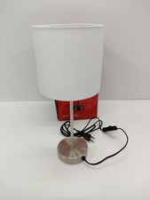 Lampa stołowa 1x14 Przełącznik kablowy Klosz tkaninowy biały Ø15cm 25w Briloner Lights na sprzedaż  PL