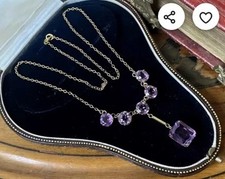 Amythest necklace amethyst for sale  BRADFORD