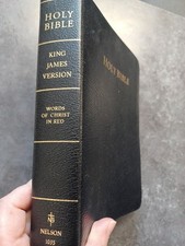 Usado, Nelson Study Bible King James KJV Leather Vtg 1988 Liberty Annotated 1035 comprar usado  Enviando para Brazil