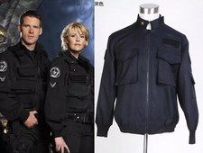 Novo traje cosplay uniforme jaqueta preta Stargate SG1 feito sob medida comprar usado  Enviando para Brazil