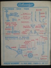 Prospectus schmotzer allonge d'occasion  Paris XII
