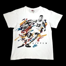 Camiseta de basquete vintage anos 90 Nike Scottie Pippen NBA Chicago Bulls branca grande comprar usado  Enviando para Brazil