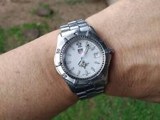 Tag Heuer 2000 WK1111 Professional 200 metros 37MM BRANCO TODO ORIGINAL quartzo comprar usado  Enviando para Brazil