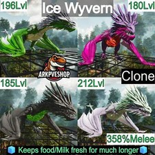 Ark Survival Ascended Pve Ice Wyvern Clone High LVL Dragon comprar usado  Enviando para Brazil