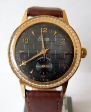 VINTAGE "ELUXA-ANCRE" 17J. RELÓGIO MECÂNICO SUÍÇO MASCULINO BANHADO A OURO COM MANUTENÇÃO # 611 comprar usado  Enviando para Brazil