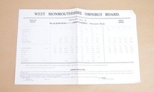Bus timetable sheet for sale  BANBURY