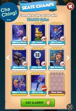 Conjunto de cartas Coin Master - Skate champs - Todos os cartões brancos ✅ comprar usado Conjunto de cartas Coin Master - Skate champs - Todos os cartões brancos ✅ comprar usado  Enviando para Brazil