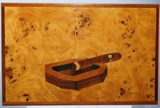 Amazing marquetry cigar for sale  Austin