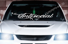 Antisocial windshield banner for sale  Long Beach