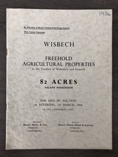 Wisbech cambridgeshire 1958 for sale  LINCOLN