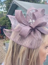 Taupe fascinator diamanté for sale  COVENTRY