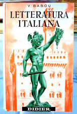 Letteratura italiana babou d'occasion  Argentan