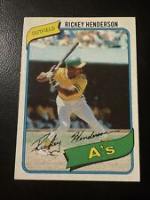 1980 TOPPS #482 RICKEY HENDERSON NOVATO RC OAKLAND A'S HOF *LEIA A DESCRIÇÃO * comprar usado  Enviando para Brazil