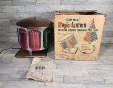Lanterna mágica vintage Car-Mac giratória árvore de Natal holofote década de 1960 , usado comprar usado  Enviando para Brazil