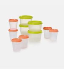 Tupperware Super Snack (4) Lancheiras Verdes (6) Minis Laranja -NOVO comprar usado  Enviando para Brazil