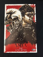 Kiefer Sutherland e Jason Patric assinaram The Lost Boys foto 11x17 com certificado de autenticidade Beckett, usado comprar usado  Enviando para Brazil