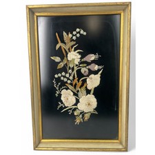 Vintage embroidered flower d'occasion  Expédié en Belgium