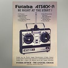 FUTABA ATTACK-R TRANSMISSOR DE CARRO CONTROLADO POR RÁDIO TX 1988 VINTAGE ANÚNCIO RETRÔ comprar usado  Enviando para Brazil