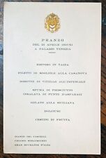 Menu principe umberto usato  Fabrica di Roma