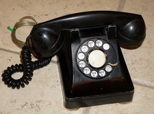 Western Electric SYSTEM Telefone Preto F1 Telefone Rotativo Mesa Anos 1940 BAQUELITE comprar usado  Enviando para Brazil
