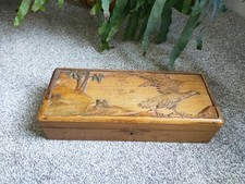 Vintage wooden box for sale  NEWPORT