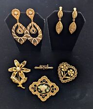 Vintage damascene jewelry for sale  Terre Haute