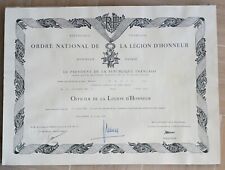 Diplôme officier légion d'occasion  Antibes