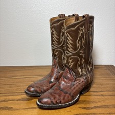 Vintage Tony Lama Vermelho Anaconda Botas de Cowboy Cobra Raro Western Tamanho 8.5 comprar usado Vintage Tony Lama Vermelho Anaconda Botas de Cowboy Cobra Raro Western Tamanho 8.5 comprar usado  Enviando para Brazil