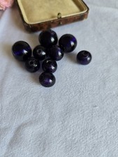 Round purple glass for sale  HULL