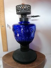 Lâmpada de parafina vintage azul cobalto óleo comprar usado  Enviando para Brazil