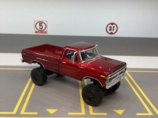 1977 Ford F-250 caminhão 4x4 levantado 1/64 fundido personalizado luz verde picape off road comprar usado  Enviando para Brazil