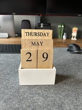 Holzkalender tageskalender kal gebraucht kaufen  Hövelhof