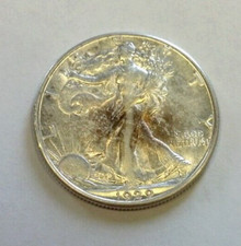 Usado, 1929-D WALKING LIBERTY SILVER HALF 50c ESCOLHA AU. REDUZIDO 5/5/25 (1821) comprar usado  Enviando para Brazil