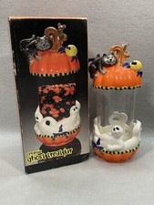 Jarro de cerâmica vintage JC Penny Halloween Ghost Treat -0611B comprar usado  Enviando para Brazil
