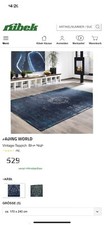 Vintage teppich 170x240 gebraucht kaufen  Hamburg